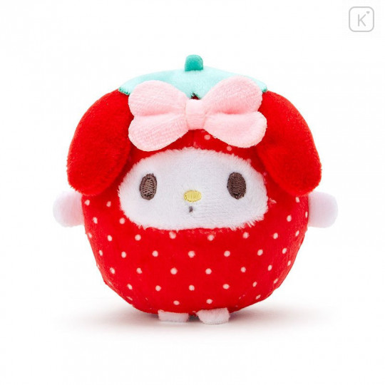 Japan Sanrio Fruit Mini Plush - My Melody / Strawberry - 1