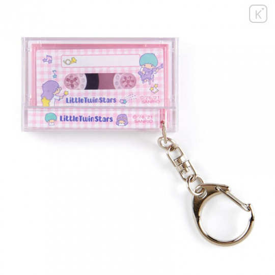 Japan Sanrio Mini Cassette Keychain - Little Twin Stars - 1