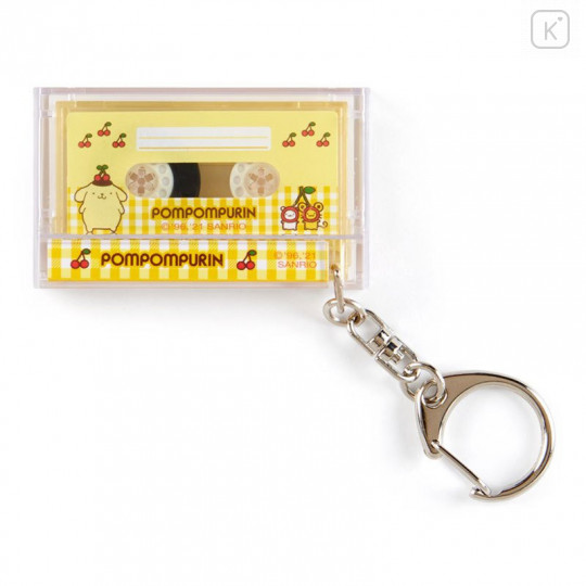 Japan Sanrio Mini Cassette Keychain - Pompompurin - 1
