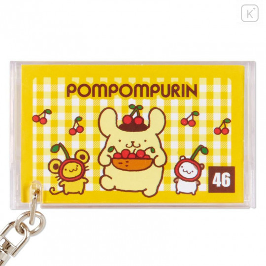 Japan Sanrio Mini Cassette Keychain - Pompompurin - 5