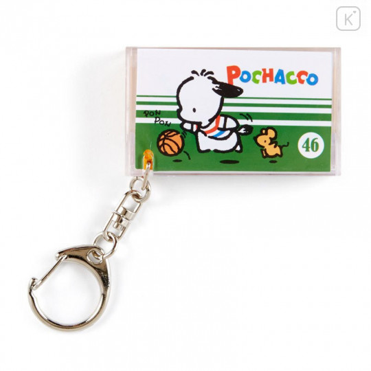 Japan Sanrio Mini Cassette Keychain - Pochacco - 2