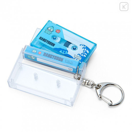 Japan Sanrio Mini Cassette Keychain - Hangyodon - 3