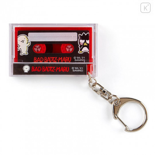 Japan Sanrio Mini Cassette Keychain - Bad Badtz-maru - 1