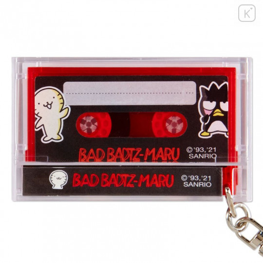 Japan Sanrio Mini Cassette Keychain - Bad Badtz-maru - 4