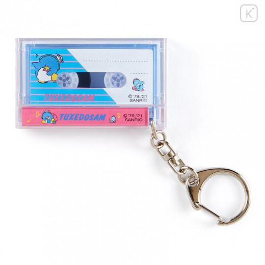Japan Sanrio Mini Cassette Keychain - Tuxedosam - 1