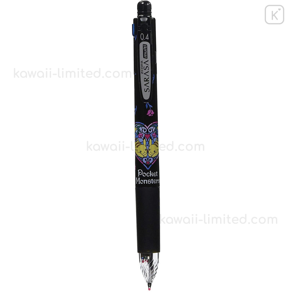 Japan Pokemon Sarasa Clip 4 1 Multi Pen Mechanical Pencil Pikachu Black Kawaii Limited