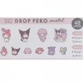 Japan Sanrio Drop Peko Pastel Sticker Pack - My Melody & Kuromi - 2