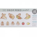 Japan Disney Drop Peko Pastel Sticker Pack - Chip & Dale - 2