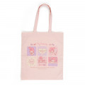 Japan Sanrio Cotton Tote Bag - My Melody / Grid Comic - 1