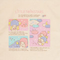 Japan Sanrio Cotton Tote Bag - Little Twin Stars / Grid Comic - 3