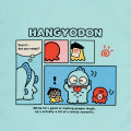 Japan Sanrio Cotton Tote Bag - Hangyodon / Grid Comic - 3