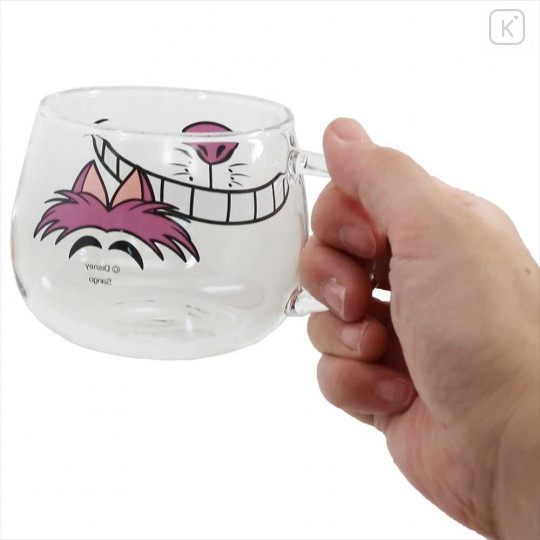 Japan Disney Glasses Mug - Cheshire Cat - 2