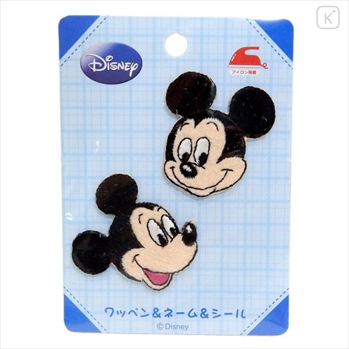 Japan Disney Embroidery Iron-on Applique Patch - Mickey 2pcs - 1