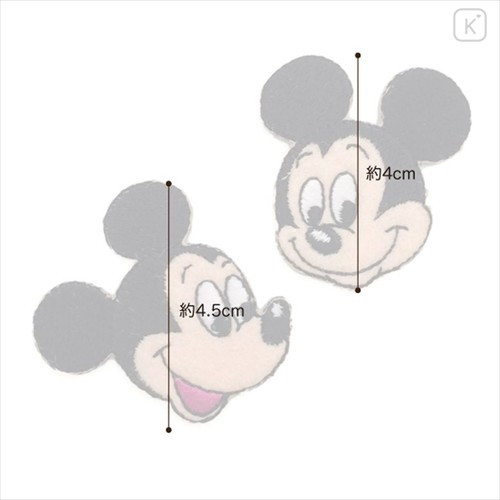Japan Disney Embroidery Iron-on Applique Patch - Mickey 2pcs - 2