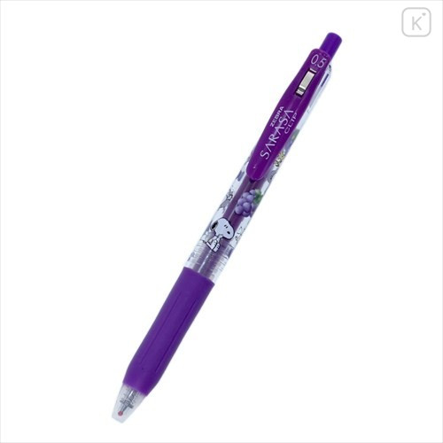 Japan Peanuts Sarasa Clip Gel Pen - Snoopy / Purple - 1