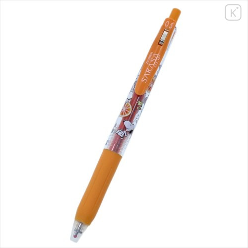 Japan Peanuts Sarasa Clip Gel Pen - Snoopy / Orange - 1
