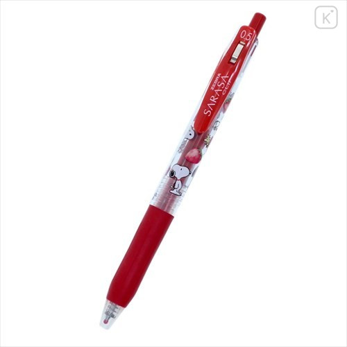 Japan Peanuts Sarasa Clip Gel Pen - Snoopy / Red - 1