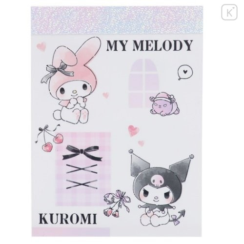 Japan Sanrio Mini Notepad - My Melody & Kuromi - 1