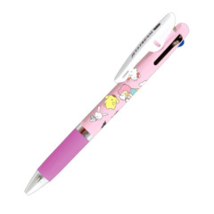 Japan Sanrio Jetstream 3 Color Multi Ballpoint Pen - Sanrio Family Pink
