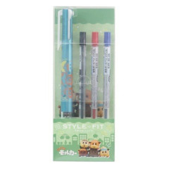 Japan Pui Pui Molcar Style Fit 3 Color Multi Ballpoint Pen - Metallic Blue