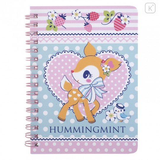 Sanrio A6 Twin Ring Notebook - Hummingmint / Strawberry - 1