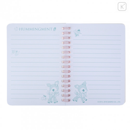 Sanrio A6 Twin Ring Notebook - Hummingmint / Strawberry - 3
