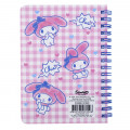 Sanrio A6 Twin Ring Notebook - My Melody / Purple Pink - 2