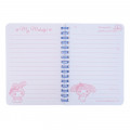 Sanrio A6 Twin Ring Notebook - My Melody / Purple Pink - 3
