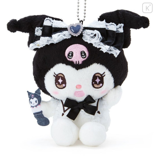 Japan Sanrio Keychain Plush - Kuromi / Romiare Black - 2