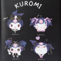 Japan Sanrio Leather Multi Case - Kuromi / Romiare - 4