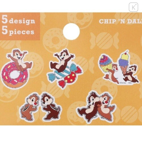 Japan Disney Plump Sticker Pack - Chip & Dale - 3