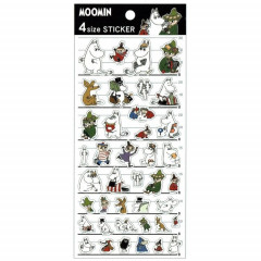 Japan Moomin 4 Size Sticker - Moomintroll & Friends