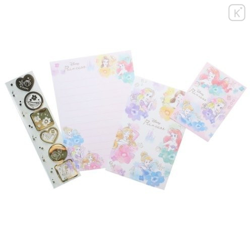 Japan Disney Petit Letter Envelope Set - Disney Princesses - 1