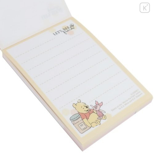Japan Disney Mini Notepad - Winnie the Pooh & Piglet Food - 2