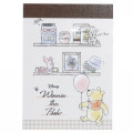Japan Disney Mini Notepad - Winnie the Pooh & Piglet Balloon - 1