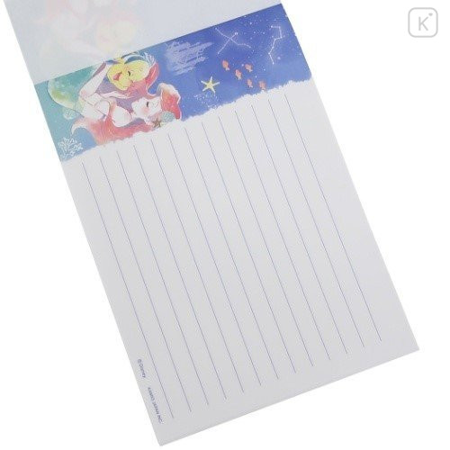 Japan Disney A6 Notepad - Little Mermaid Ariel & Flounder - 5