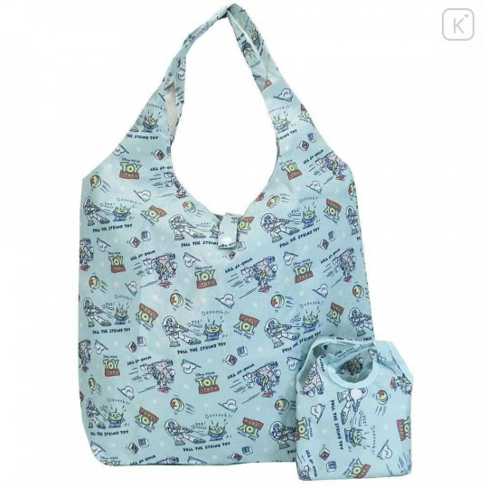 Japan Disney Japan Disney Eco Shopping Bag with Mini Bag - Toy Story / Blue - 1