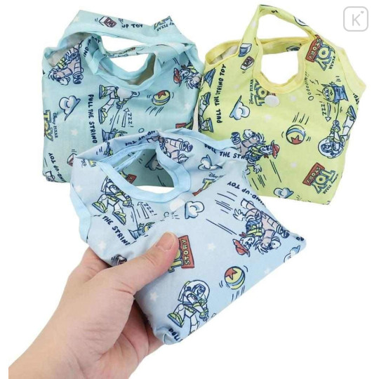 Japan Disney Eco Shopping Bag with Mini Bag - Toy Story : Blue - 2