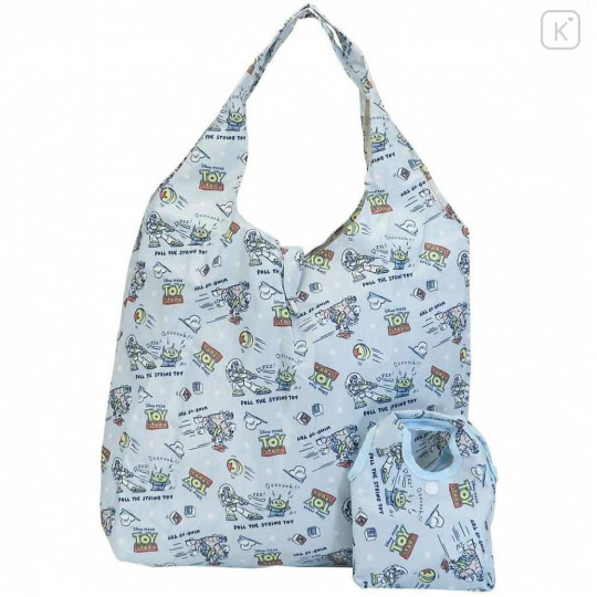 Japan Disney Eco Shopping Bag with Mini Bag - Toy Story / Mint - 1
