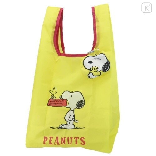 Japan Peanuts Ecot Mini Eco Shopping Bag - Snoopy & Woodstock - 1