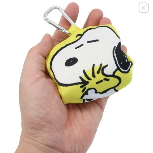 Japan Peanuts Ecot Mini Eco Shopping Bag - Snoopy & Woodstock - 2