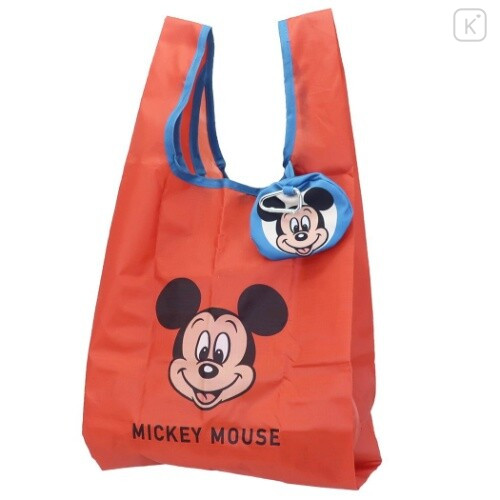 Japan Disney Ecot Mini Eco Shopping Bag - Mickey - 1