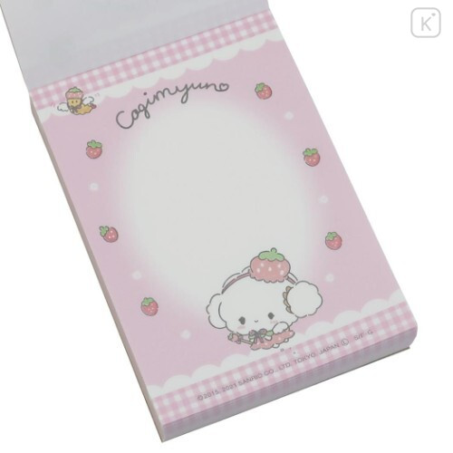 Japan Sanrio Mini Notepad - Cogimyun / Strawberry - 2