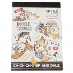 Japan Disney Mini Notepad - Chip & Dale Double Trouble