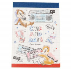Japan Disney Mini Notepad - Chip & Dale Naughty Brothers