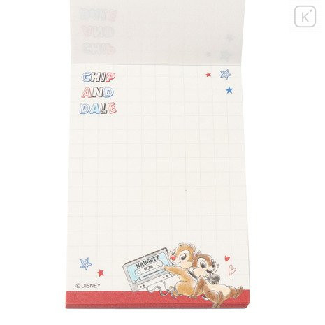 Japan Disney Mini Notepad - Chip & Dale Naughty Brothers - 3