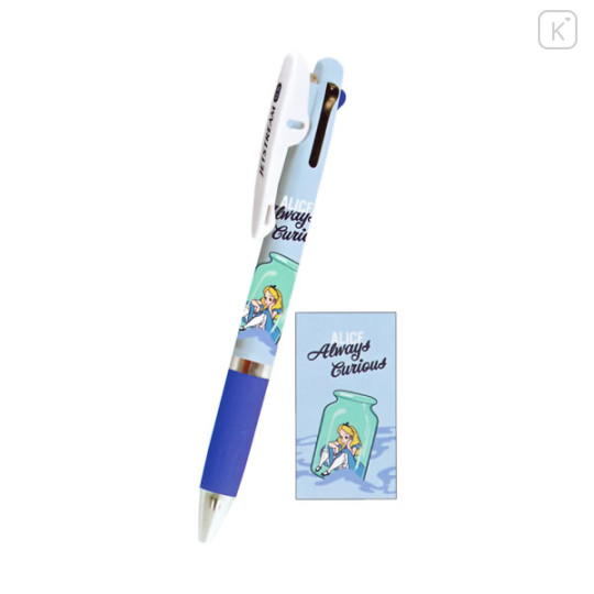 Japan Disney Jetstream 3 Color Multi Ballpoint Pen - Alice - 1