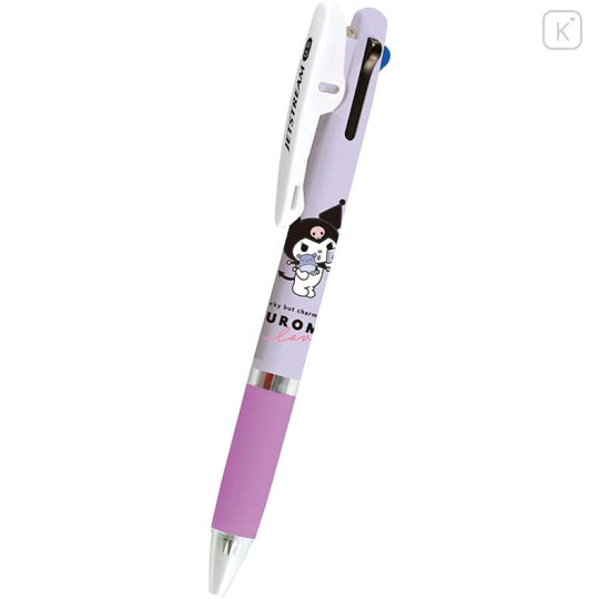Japan Sanrio Jetstream 3 Color Multi Ballpoint Pen - Kuromi : Cheeky But Charming - 1