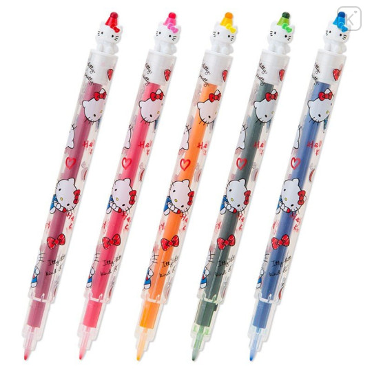 Japan Sanrio Twin Pen Set - Hello Kitty - 2