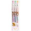 Japan San-X Sarasa Clip Marble Color Gel Pen 3pcs Set - Rilakkuma - 1